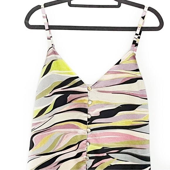 Ted Baker Warrenn Abstract Midi Dress Dusty Pink Size 6 US - Picture 9 of 15